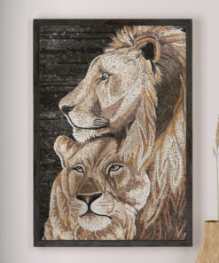 Lion Art Stone Mosaic